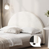 NNEED Bed Head King Single Headboard Boucle White