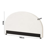 NNEED Bed Head Queen Size Headboard Boucle White