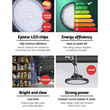 NNEDSZ Leier LED High Bay Lights 100W UFO Industrial Workshop Warehouse Factory Lamp