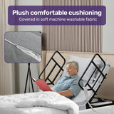 NNEMB Electric Adjustable Bed, Backrest and Leg Adjustment German-Engineered Power Lifting with Remote Control, Grey