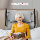 NNEMB Electric Adjustable Bed, Backrest and Leg Adjustment German-Engineered Power Lifting with Remote Control, Grey