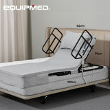 NNEMB Electric Adjustable Bed, Backrest and Leg Adjustment German-Engineered Power Lifting with Remote Control, Grey