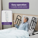 NNEMB Electric Adjustable Bed, Backrest and Leg Adjustment German-Engineered Power Lifting with Remote Control, Grey