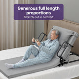 NNEMB Electric Adjustable Bed Backrest, German-Engineered Power Lifting Back Support with Remote Control, Full Length, Grey
