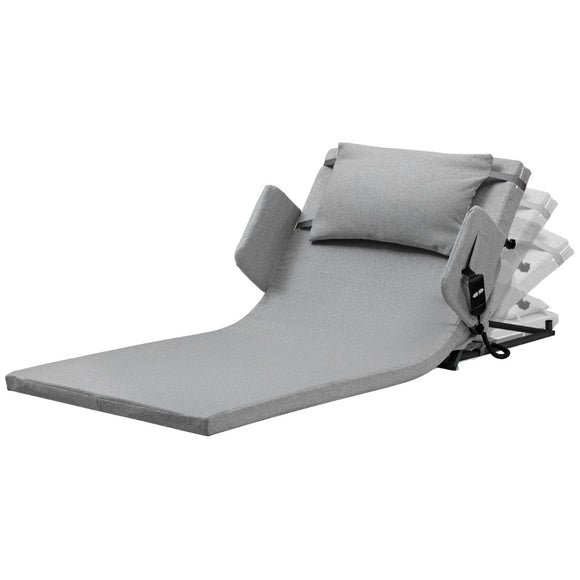 NNEMB Electric Adjustable Bed Backrest, German-Engineered Power Lifting Back Support with Remote Control, Full Length, Grey