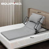NNEMB Electric Adjustable Bed Backrest, German-Engineered Power Lifting Back Support with Remote Control, Full Length, Grey