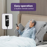 NNEMB Electric Adjustable Bed Backrest, German-Engineered Power Lifting Back Support with Remote Control, Grey