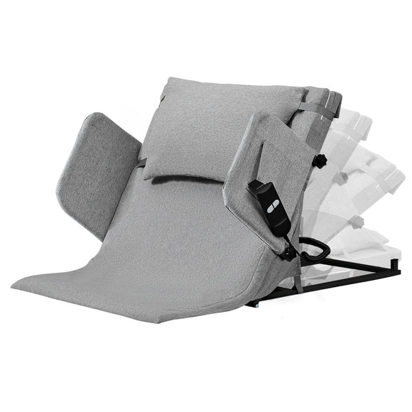 NNEMB Electric Adjustable Bed Backrest, German-Engineered Power Lifting Back Support with Remote Control, Grey