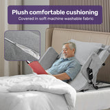 NNEMB Electric Adjustable Bed Backrest, German-Engineered Power Lifting Back Support with Remote Control, Grey