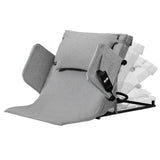 NNEMB Electric Adjustable Bed Backrest, German-Engineered Power Lifting Back Support with Remote Control, Grey
