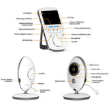 2.4 Lcd Wireless Baby Monitor With Night Vision & Two-Way Talk-1915196621436620806