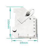 Stainless Steel Fillet Weld Gauge - Multi-Function Inspection Ruler-1915197084936572931