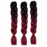 60Cm Gradient Braid Wig - Long Length-1915197708528914441