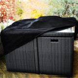 Waterproof 210D Oxford Cloth Cover For Outdoor Furniture Set - Protects From Uv Dust And Rain - 213 X 132 X 74Cm - Black-1915197888443584517