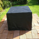Outdoor Furniture Set Cover - Waterproof Anti-Uv Dust-Proof - 210D Oxford Cloth - 242X162X100Cm - Black-1922443476134400007