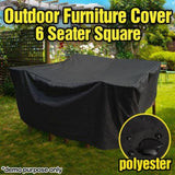 Waterproof 210D Oxford Cloth Cover For Outdoor Furniture Set - Protects From Uv Dust And Rain - 250X250X90Cm - Black-1915197551565475846
