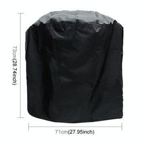 Waterproof Bbq Grill Cover - 210D Oxford Cloth Anti-Uv Dust-Proof 71X73Cm Black-1915196776881721345