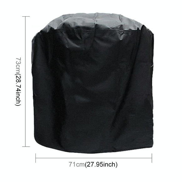 Waterproof Bbq Grill Cover - 210D Oxford Cloth Anti-Uv Dust-Proof 71X73Cm Black-1915196776881721345