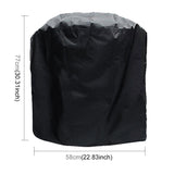 Waterproof Bbq Grill Cover - Anti-Uv Dust-Proof 210D Oxford Cloth - 58X77Cm - Black-1915196793222729729