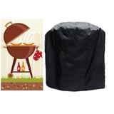 Waterproof Bbq Grill Cover - Anti-Uv Dust-Proof 210D Oxford Cloth - 58X77Cm - Black-1915196793222729733