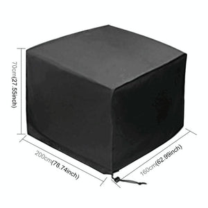 Waterproof Outdoor Furniture Cover - 210D Oxford Cloth - 200X160X70Cm - Anti-Uv & Dust-Proof-1915196673936723969