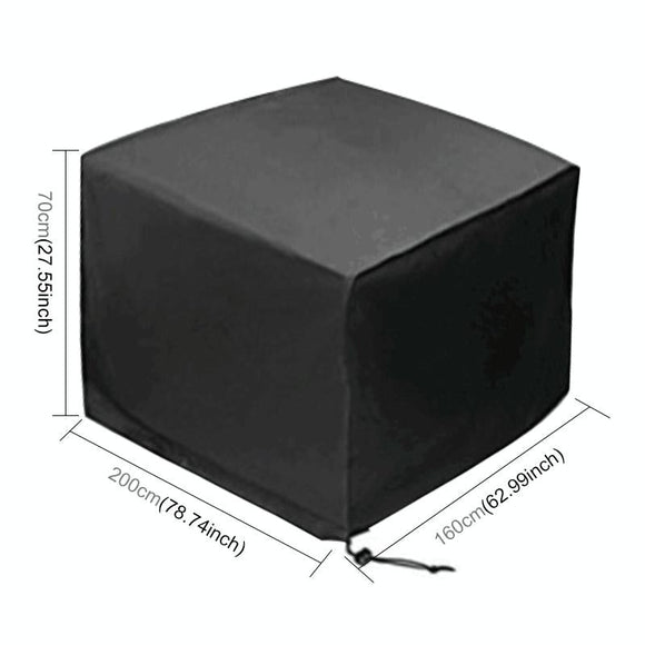 Waterproof Outdoor Furniture Cover - 210D Oxford Cloth - 200X160X70Cm - Anti-Uv & Dust-Proof-1915196673936723969