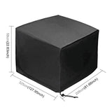 Waterproof Outdoor Furniture Set Cover - Anti-Uv Dust-Proof 210D Oxford Cloth - 325X208X58Cm - Black-1915196717280661505