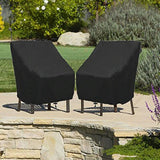 Waterproof Oxford Cloth Furniture Set Cover - Protects Outdoor Table And Chairs - 102X79X70Cm - Black-1915196732858306564