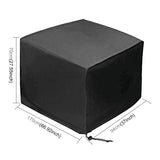 Waterproof Outdoor Furniture Cover - 210D Oxford Cloth - Anti-Uv & Dust-Proof - Fits Table & Chairs - 170X94X70Cm - Black-1915196700230815745
