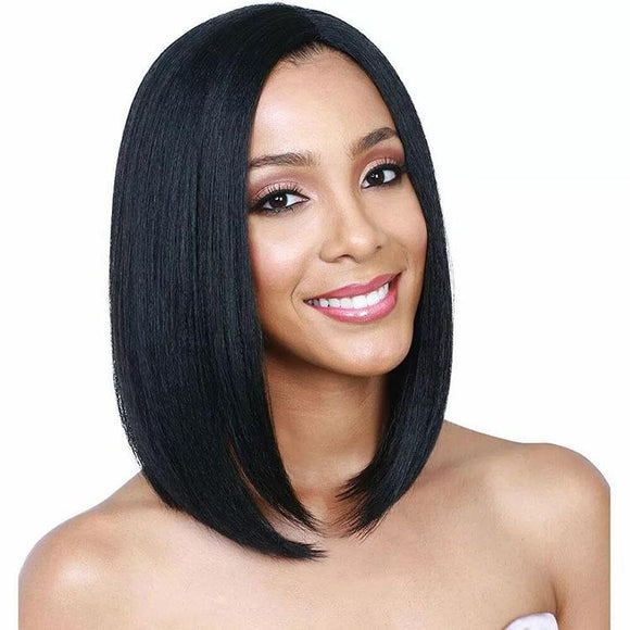 Women Shoulder Length Straight Hair Wig - Fluffy And Natural-1915196733911076865