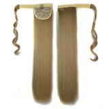 16 Long Straight Invisible Bandage Style Ponytail Wig - No Code-1915197050396479489