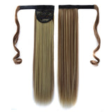 Long Straight Bandage Style Wig With Invisible Ponytail - 18H613-1915197721954881540
