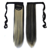 Long Straight Ponytail Wig With Invisible Bandage-1915197920198660097