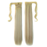 Long Straight Invisible Bandage Ponytail Wig - 613H12 Colour-1915198028860493824