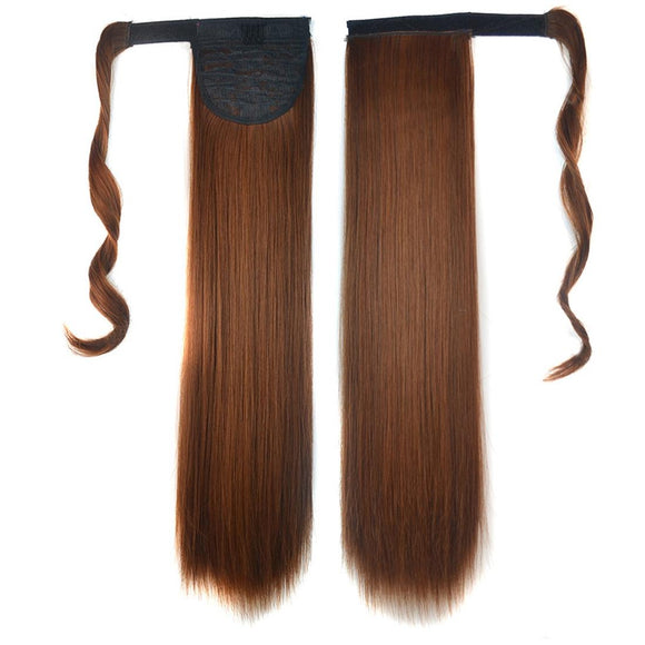 2M30 Straight Hair Invisible Bandage Wig Ponytail - Natural Look-1915197513288257537