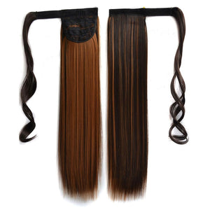 Long Straight Bandage Style Wig With Invisible Ponytail - 4H27-1915197089097322497