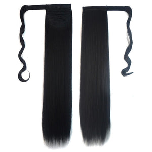 Long Straight Invisible Bandage Ponytail Wig - No Code-1915197519441301505