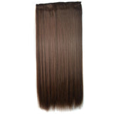 Long Straight Clip-In Wig Extension - 5 Pieces-1915198009776410630
