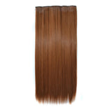 27 Long Straight Clip-In Wig Extension - 5 Pieces-1915197724567932934