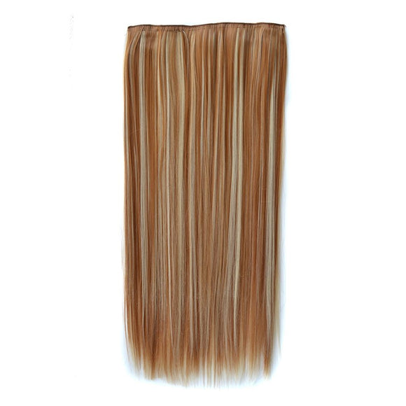 27H613 Long Straight 5 Clip-In Wig - Sleek & Versatile-1915197676241162241