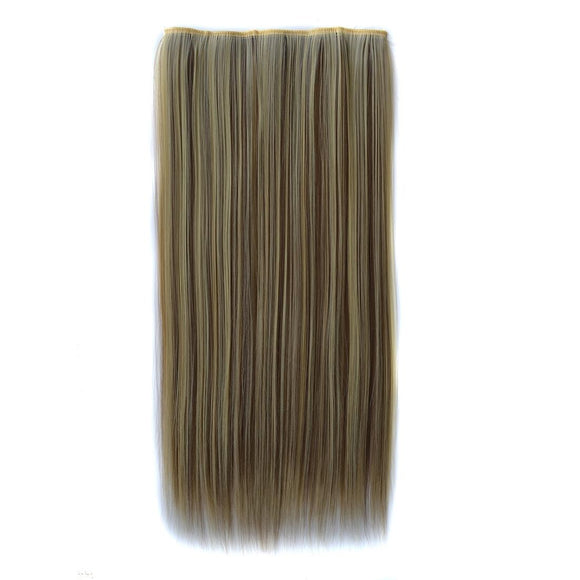 Long Straight 5 Clip Wig Extension In 613H18 Colour-1915197068306157569