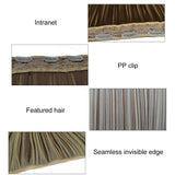 Long Straight 5 Clip Wig Extension In 613H18 Colour-1915197068306157570