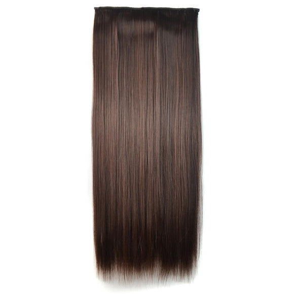 2M33 Long Straight Wig With Five Clips - Natural Look-1915197413488988161