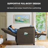 NNEMB Electric Armchair Recliner, Single Fabric Chair, Beige