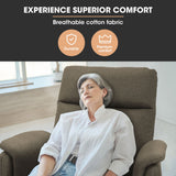 NNEMB Electric Armchair Recliner, Single Fabric Chair, Beige
