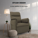 NNEMB Electric Armchair Recliner, Single Fabric Chair, Beige
