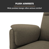 NNEMB Electric Armchair Recliner, Single Fabric Chair, Beige