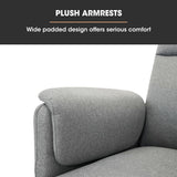 NNEMB Electric Armchair Recliner, Single Fabric Chair, Grey