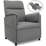 NNEMB Electric Armchair Recliner, Single Fabric Chair, Grey