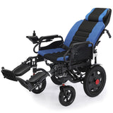 NNEMB Power Electric Wheelchair, Wide Bariatric Chair, Comfortable for S-XL, Long Range, Recline Adjustment, Lithium Battery, 16' Wheels, Headrest, Folding